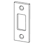 Schlage 1 1/8" x 2 3/4" Replacement Strike Plate with Square Corner Antique Brass