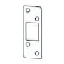 Schlage 4 Hole Deadbolt Strike with a Round Corner Antique Brass