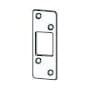 Schlage 4 Hole Deadbolt Strike with a Round Corner Bright Chrome