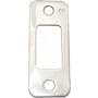 Schlage Round Corner Strike Plate for F58 and F60 Deadbolts Satin Chrome