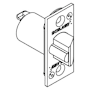 Schlage 2-3/8 Inch Replacement Deadlatch with Square Corner 1 x 2-1/4 Inch Faceplate Polished Brass