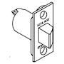 Schlage 2 3/4" Replacement Spring latch with Square Corner 1 1/4"" x 2 1/4" Faceplate Polished Brass