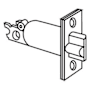 Schlage 2 3/8" Replacement Deadlatch with Square Corner 1 1/8" x 2 1/4" Faceplate Polished Brass