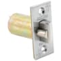 Schlage 2 3/8" Replacement Deadlatch with Square Corner 1 1/8" x 2 1/4" Faceplate Satin Chrome