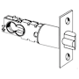 Schlage 2 3/8" or 2 3/4" Replacement Deadlatch with Square Corner 1" x 2-1/4" Faceplate for UL Listed Locks Polished Brass
