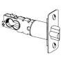 Schlage 2 3/8" or 2 3/4" Replacement Deadlatch with 1/4" Radius Corner 1" x 2 1/4" Faceplate for UL Listed Locks Polished Brass
