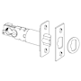 Schlage 2 3/8" or 2 3/4" Replacement Deadlatch with Triple Faceplate Options Polished Brass
