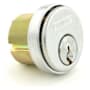 Schlage L Series 1-1/4 Inch Primus Classic C Keyway Mortise Cylinder with Compression Ring and Spring- Keys Not Included Satin Chrome
