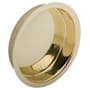 Schlage 2-7/16 Inch Diameter Closet Door Pull Polished Brass