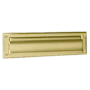 Schlage 13-Inch x 3-9/16-Inch Solid Brass Mail Slot Polished Brass