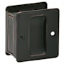 Schlage 1-3/4-Inch x 2-1/4-Inch Passage Pocket Door Pull Aged Bronze