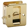 Schlage Solid Brass Privacy Pocket Door Lock Polished Brass