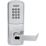 Schlage AD-200 Storeroom Electronic Cylindrical Lock with Keypad and Rhodes Lever - Less SFIC Satin Chrome