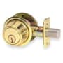 Schlage B500 Series Single Cylinder Grade 2 Deadbolt with Full Size Interchangeable Core Polished Brass