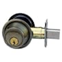 Schlage B500-Series Single Cylinder Grade 2 Classroom Deadbolt with Adjustable Backset Antique Brass