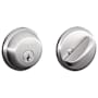 Schlage Single Cylinder Keyed Entry Grade 1 Deadbolt from the B-Series Polished Chrome
