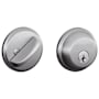 Schlage Single Cylinder Keyed Entry Grade 1 Deadbolt from the B-Series Satin Chrome