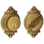 Schlage Single Cylinder Grade 1 Deadbolt with Decorative Brookshire Rose Antique Brass