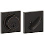 Schlage Single Cylinder Keyed Entry Grade 1 Deadbolt with Decorative Collins Rose from the B-Series Aged Bronze
