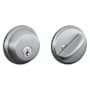 Schlage UL Fire Rated Keyed Entry Single Cylinder Grade 1 Deadbolt from B60 Series Satin Chrome