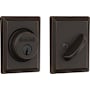 Schlage Single Cylinder Keyed Entry Grade 1 Deadbolt with Decorative Grandville Rose from the B-Series Aged Bronze