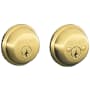 Schlage Double Cylinder Grade 1 Deadbolt from the B-Series Polished Brass