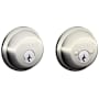 Schlage Double Cylinder Grade 1 Deadbolt from the B-Series Polished Nickel