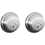 Schlage Double Cylinder Grade 1 Deadbolt from the B-Series Polished Chrome