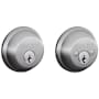 Schlage Double Cylinder Grade 1 Deadbolt from the B-Series Satin Chrome