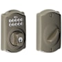 Schlage Camelot Electronic Keypad Single Cylinder Deadbolt Antique Pewter