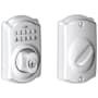 Schlage Camelot Electronic Keypad Single Cylinder Deadbolt Satin Chrome