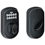 Schlage Plymouth Electronic Keypad Single Cylinder Deadbolt Aged Bronze