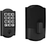 Schlage Arrive Electronic Keyless Entry Touchpad Deadbolt with Camelot Trim Matte Black