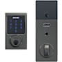 Schlage Connect Century Touchscreen Electronic Deadbolt with Built-in Alarm and Z-Wave Plus Technology Black Stainless