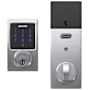 Schlage Connect Century Touchscreen Electronic Deadbolt with Built-in Alarm and Z-Wave Plus Technology Satin Chrome