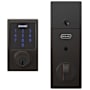 Schlage Connect Century Touchscreen Electronic Deadbolt with Built-in Alarm and Z-Wave Plus Technology Aged Bronze