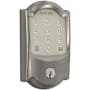 Schlage Encode WiFi Enabled Electronic Keypad Deadbolt with Camelot Trim Satin Nickel
