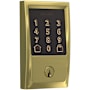 Schlage Encode WiFi Enabled Electronic Keypad Deadbolt with Century Trim Satin Brass