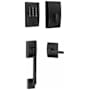 Schlage Encode WiFi Enabled Electronic Keypad Deadbolt with Century Entry Handleset and Broadway Lever Matte Black