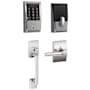 Schlage Encode WiFi Enabled Electronic Keypad Deadbolt with Century Entry Handleset and Broadway Lever Polished Chrome