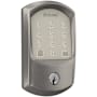 Schlage Encode WiFi Enabled Electronic Keypad Deadbolt with Greenwich Trim Satin Nickel