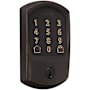 Schlage Encode WiFi Enabled Electronic Keypad Deadbolt with Greenwich Trim Aged Bronze