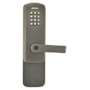 Schlage CO-Series Commercial Electronic Rim / Concealed Vertical Rod Exit Trim with Keypad and Rhodes Lever Aged Bronze