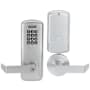 Schlage CO-Series Commercial Electronic Cylindrical Lock with Keypad and Rhodes Lever Satin Chrome