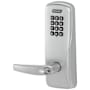 Schlage CO-Series Commercial Electronic Mortise Lock with Keypad and Athens Lever Less SFIC Cylinder Satin Chrome