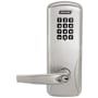 Schlage CO-Series Commercial Electronic Cylindrical Lock with Keypad and Athens Lever Satin Chrome