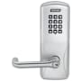 Schlage CO-Series Commercial Electronic Cylindrical Lock with Keypad and Tubular Lever Satin Chrome