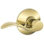 Schlage Accent Passage Door Lever Set Lifetime Polished Brass