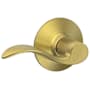 Schlage Accent Passage Door Lever Set Satin Brass