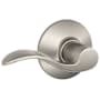 Schlage Accent Passage Door Lever Set Satin Nickel